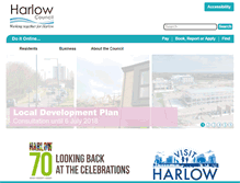 Tablet Screenshot of harlow.gov.uk